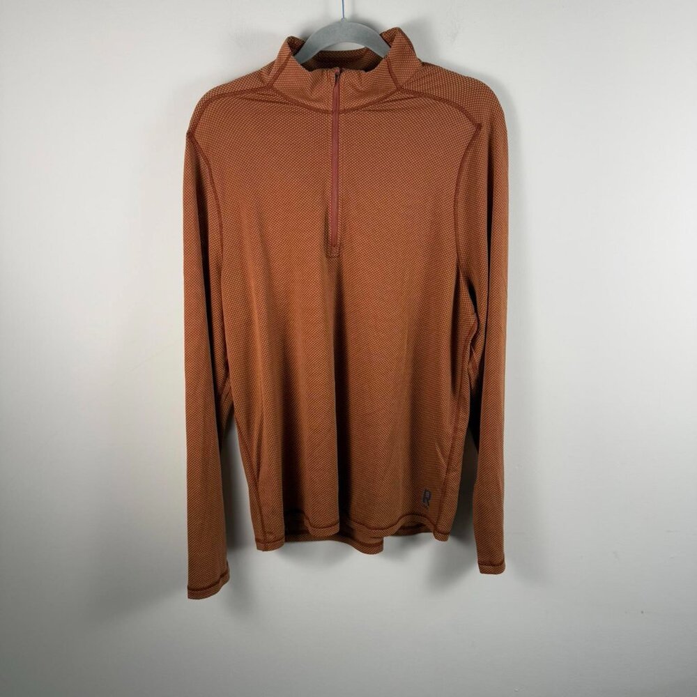 Rhone Glacier Performance 1/4 Zip Orange XXL